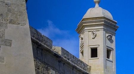 Il-Gardjola Guard Tower in Senglea, Malta