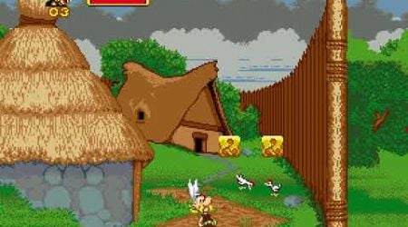 Asterix and Obelix (SNES) The Adventure Begins Sega Genesis/Mega Drive Cover