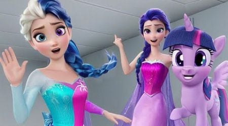 Frozen Elsa - Twilight Sparkle My Little Pony Transformation!