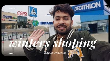 Winters Shopping in Vilnius Lithuania | OZAS Mall | Humana | Decathlon Mall | prices information