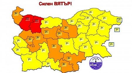 Red Code Alert Issued for Vratsa and Montana, Orange Code for Nine Regions