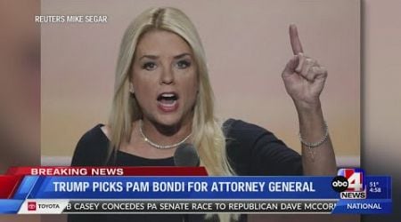 Trump chooses loyalist Pam Bondi for attorney general pick after Matt Gaetz withdraws