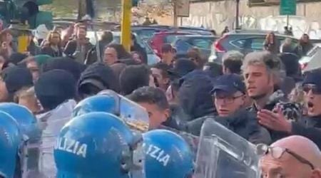 Students clash with police at Rome uni