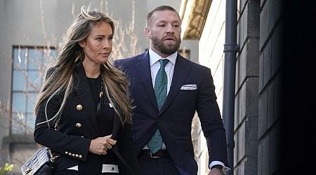 Dee Devlin's chic court ensemble accessorised with designer bag as she joins Conor McGregor in court