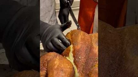 Smoked 20 pound Turkey with butter under the skin #turkey #turkeyrecipe #bbq #thanksgivingdinner