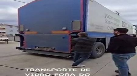 Transportation Of Very Large Glass (VIDEO)