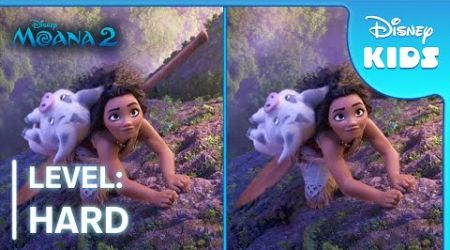 Spot the Difference | Level: HARD | Moana 2 | Disney Kids