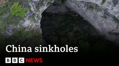 Chinese sinkholes unearth &#39;new wonders&#39; | BBC News