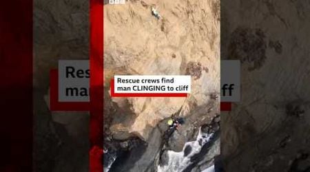 Man clinging to cliff in US is rescued. #Rescue #SanFrancisco #BBCNews