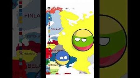 What if Lithuania switch places with Russia #country #countryballs #russia #lithuania