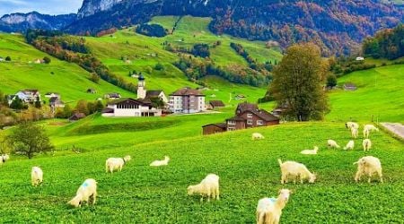 Switzerland countryside life - Relaxing walk in Switzerland&#39;s most beautiful villages