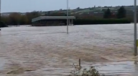 Limerick sporting grounds underwater as Storm Bert causes widespread flooding 