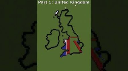 Small Scale 1914 United Kingdom #uk #history #maps #flags #minecraft