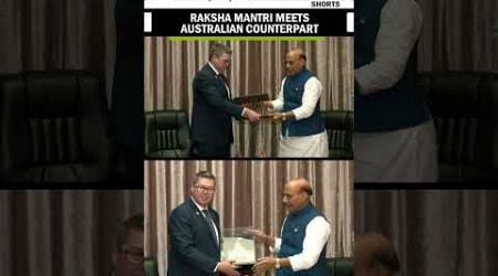 Defence Minister Rajnath Singh meets Australian Minister Pat Conroy in Laos