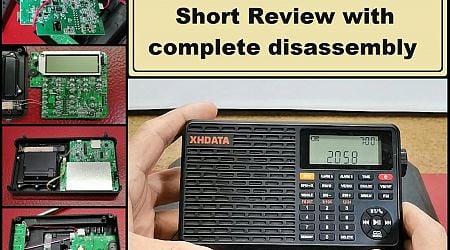 XHDATA D-109WB Radio Short Review with complete disassembly