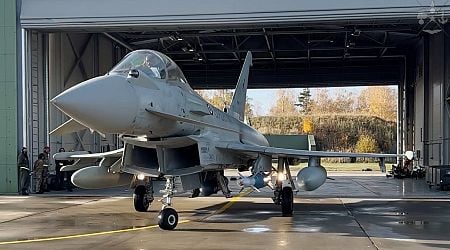 Italian Typhoons Deployed for NATO BAP Mission Perform First Air-to-Ground Activity