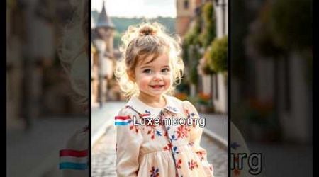 Cute Babies of the World - Luxembourg, Monaco, Iceland - Is Your Country Next? #cute #baby #ai