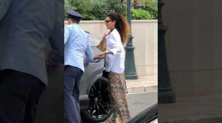 Rich woman leaving Hotel Paris in her Lamborghini Urus #billionaire #monaco #luxury #lifestyle #fyp