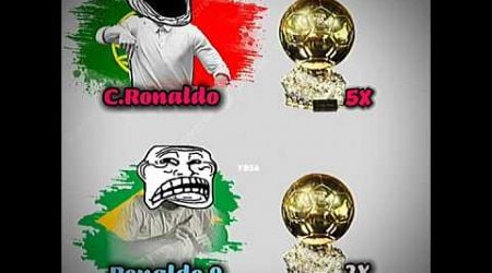 RONALDO VS RONALDO #trophy #ronaldo #football #tanding #portugal #barzil