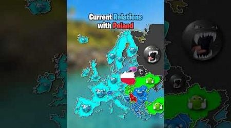 Current Relations with Poland #europe #mapper #mapping #map #countrys #geography #edit #shorts