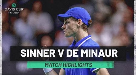 Jannik Sinner v Alex De Minaur | Italy v Australia | Davis Cup Final 8 2024 Match Highlights