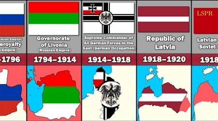 Evolution of Latvia&#39;s Flag and Territory