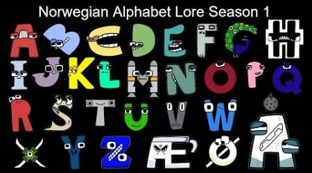 Norwegian Alphabet Lore Season 1 - The Fully Completed Series | NJsaurus