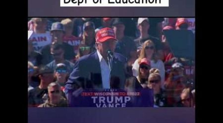 Trump to Eliminate the Dept Of Education