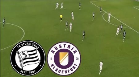 SK Sturm Graz 7-0 Austria Klagenfurt Highlights | Austria Bundesliga 2024-2025