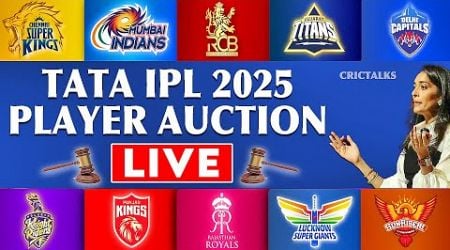 TATA IPL 2025 Player Auction Live Streaming | IPL Mega Auction Discussion &amp; Analysis | CRICTALKS | 2