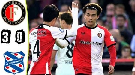 Feyenoord vs Heerenveen 3-0 Samenvatting Eredivisie 2024