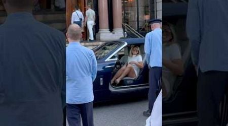 SEXY BILLIONAIRE LADY BOSS IN ROLLS ROYCE #monaco #supercars #shorts #viral #trending #video #fyp