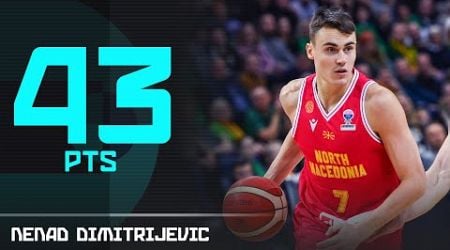 Nenad Dimitrijevic with an INSANE 43 PTS performance against Lithuania | EuroBasket 2025 Qualifiers