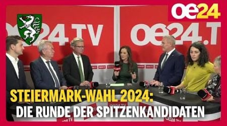 Steiermarkwahl 2024: Die Runde der Spitzenkandidaten