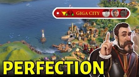 Civ 6 | I Created A Perfect Spanish GIGA City!!! (#2 Spain Civilization VI)