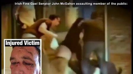 BREAKING: Irish Government Senator viciously assaults man in street