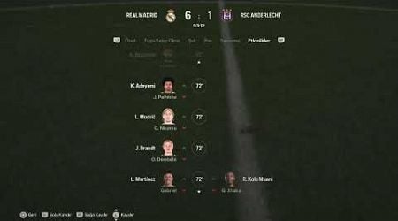 DFL 12.Hafta Real Madrid vs Anderlecht