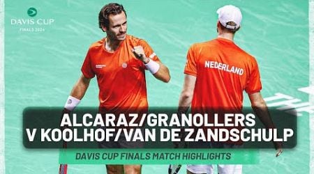 Carlos Alcaraz/Marcel Granollers v Wesley Koolhof/Botic van de Zandschulp Highlights Davis Cup 2024