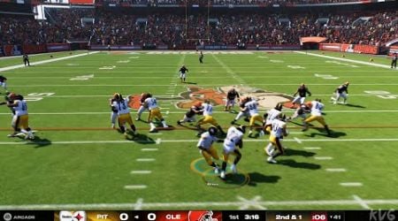 Madden NFL 25 - Pittsburgh Steelers vs Cleveland Browns - Gameplay (PS5 UHD) [4K60FPS]