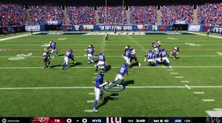 Madden NFL 25 - Tampa Bay Buccaneers vs New York Giants - Gameplay (PS5 UHD) [4K60FPS]