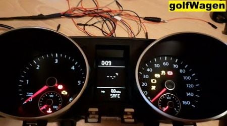 VW Golf 6 Instrument cluster pinout bench connect