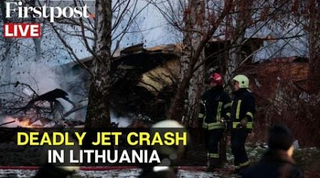 LIVE: Firefighters Battle Blaze After Jet Crashes Into Residential Building in Lithuania