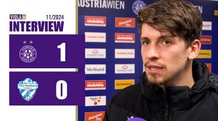 Dominik Fitz zum 1:0-Sieg gegen TSV Hartberg (11/2024) #faklive #Veilchen #violatv