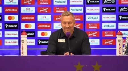 Pressekonferenz mit TSV Hartberg-Trainer Manfred Schmid nach der Niederlage bei FK Austria Wien