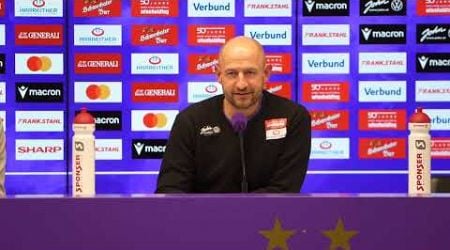 Pressekonferenz mit FK Austria Wien-Trainer Stephan Helm nach dem Sieg gegen den TSV Hartberg