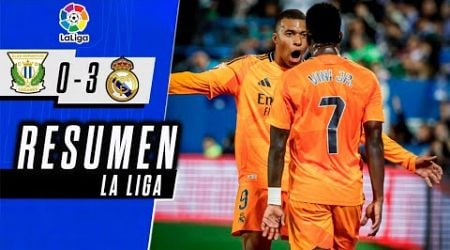 REAL MADRID vs LEGANES 3-0 | GOLES y RESUMEN del PARTIDO | LA LIGA 2024