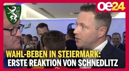 Wahl-Beben in der Steiermark: Erste Reaktion von Schnedlitz