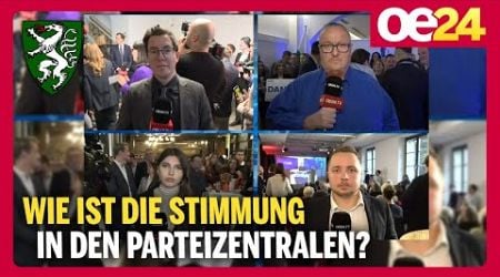 Steiermark-Wahl: Wie ist die Stimmung in den Parteizentralen?