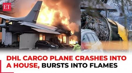 DHL cargo plane crashes into a house near Lithuania&#39;s Vilnius airport; moment captured on cam