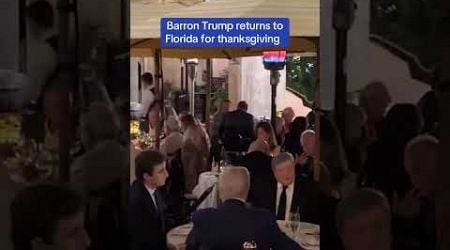 Barron Trump returns to Florida for thanksgiving